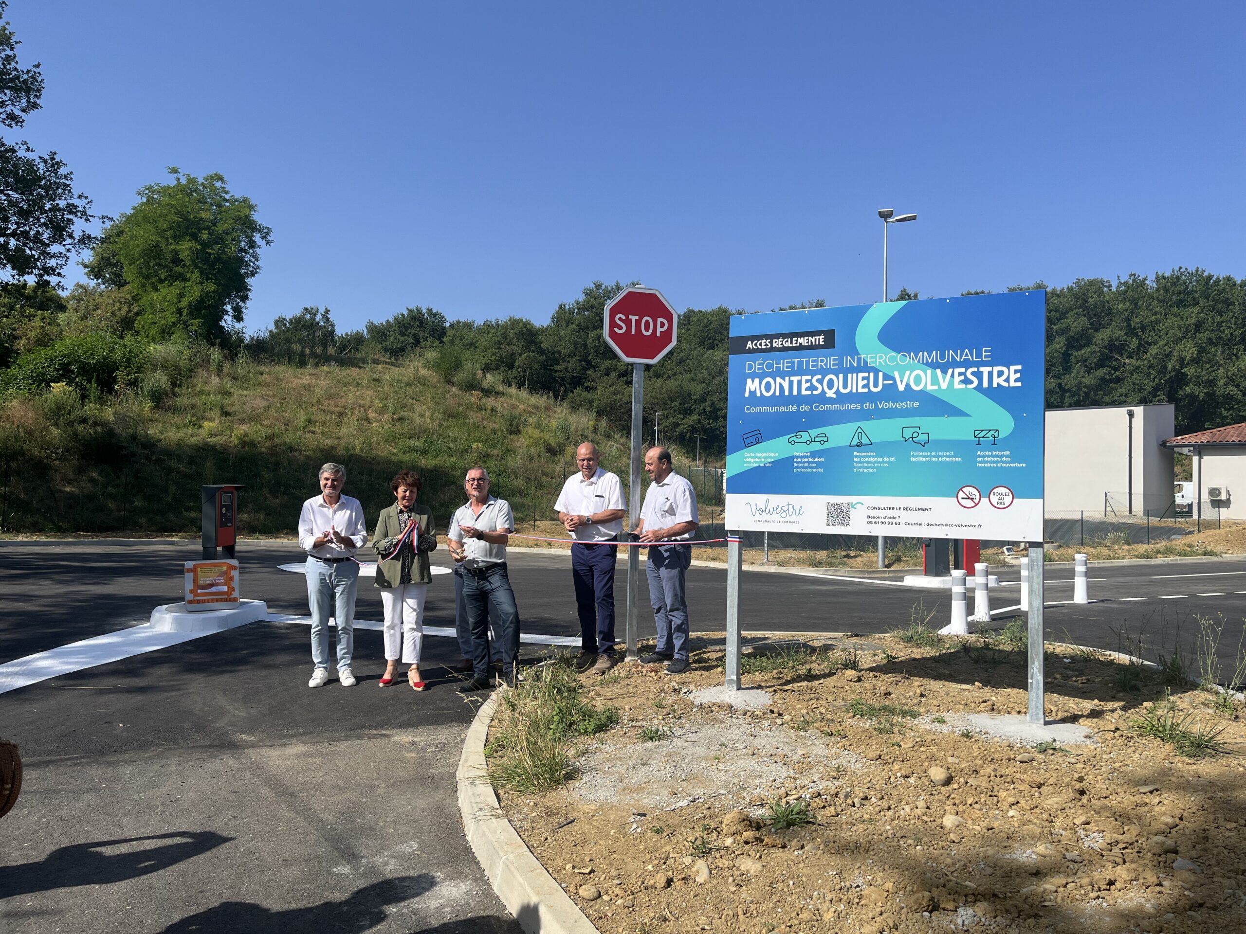 Inauguration et réouverture de la déchetterie de Montesquieu-Volvestre ce mardi 1er juillet 2025