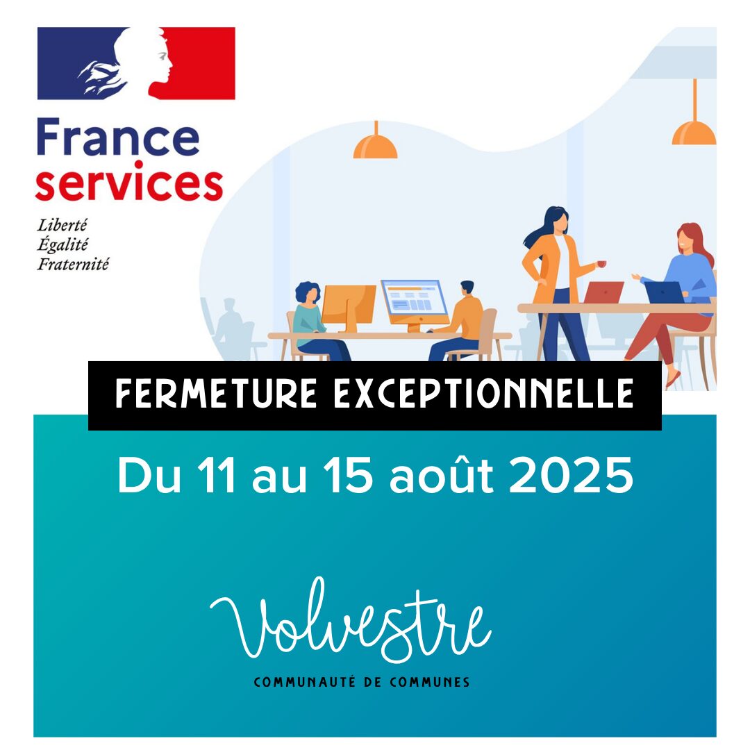 Fermeture exceptionnelle des France Services du Volvestre