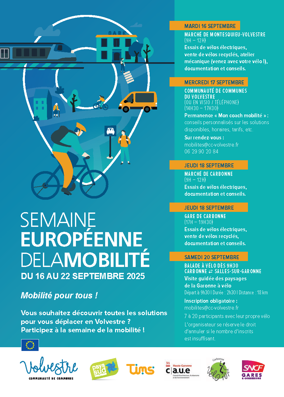 Semaine européenne de la mobilité 2025 du 16 au 22 septembre