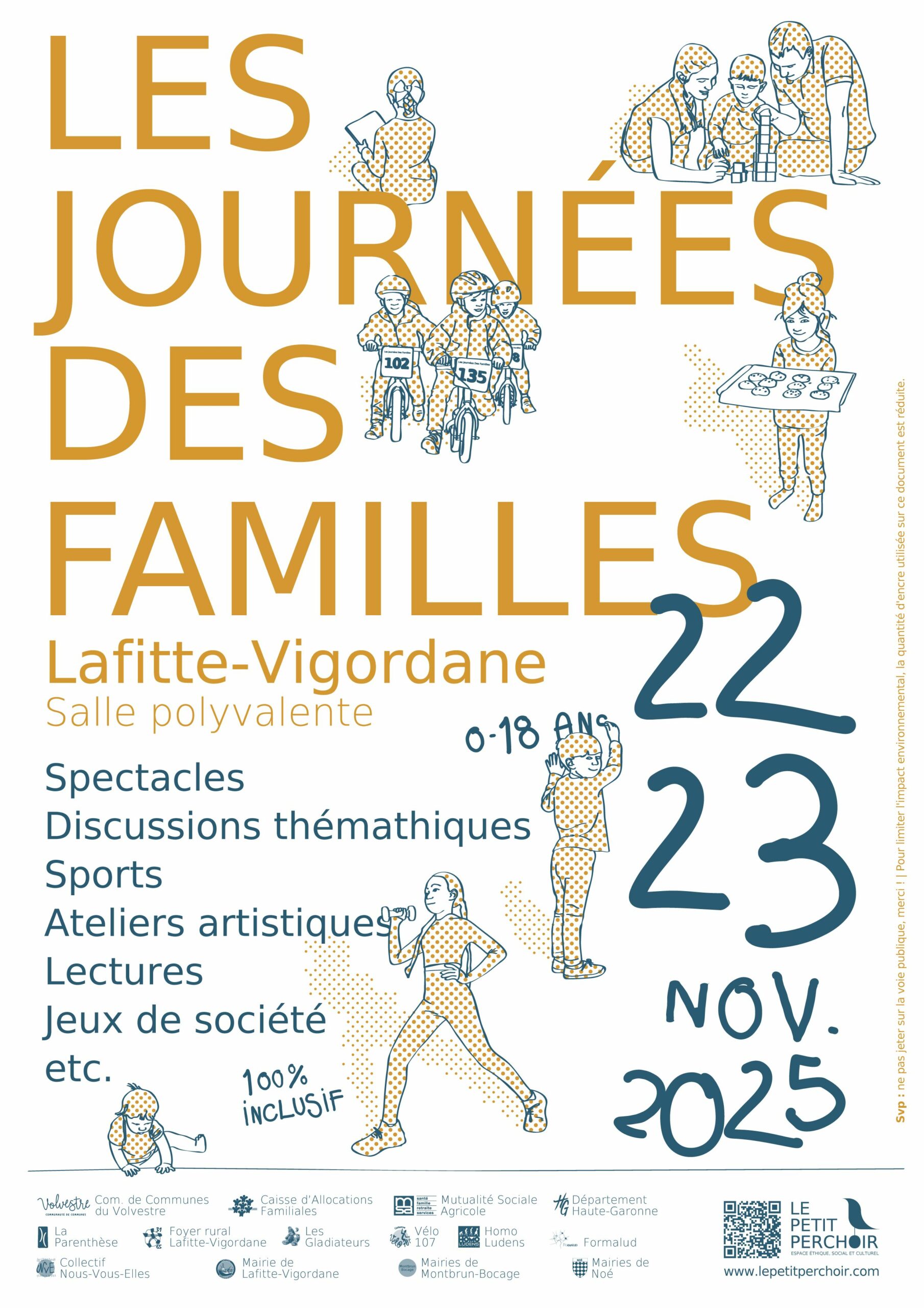 Les Journées des familles les 22 et 23 novembre 2025 à Lafitte-Vigordane