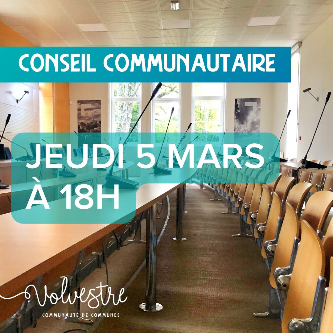 Conseil communautaire du jeudi 5 mars 2026