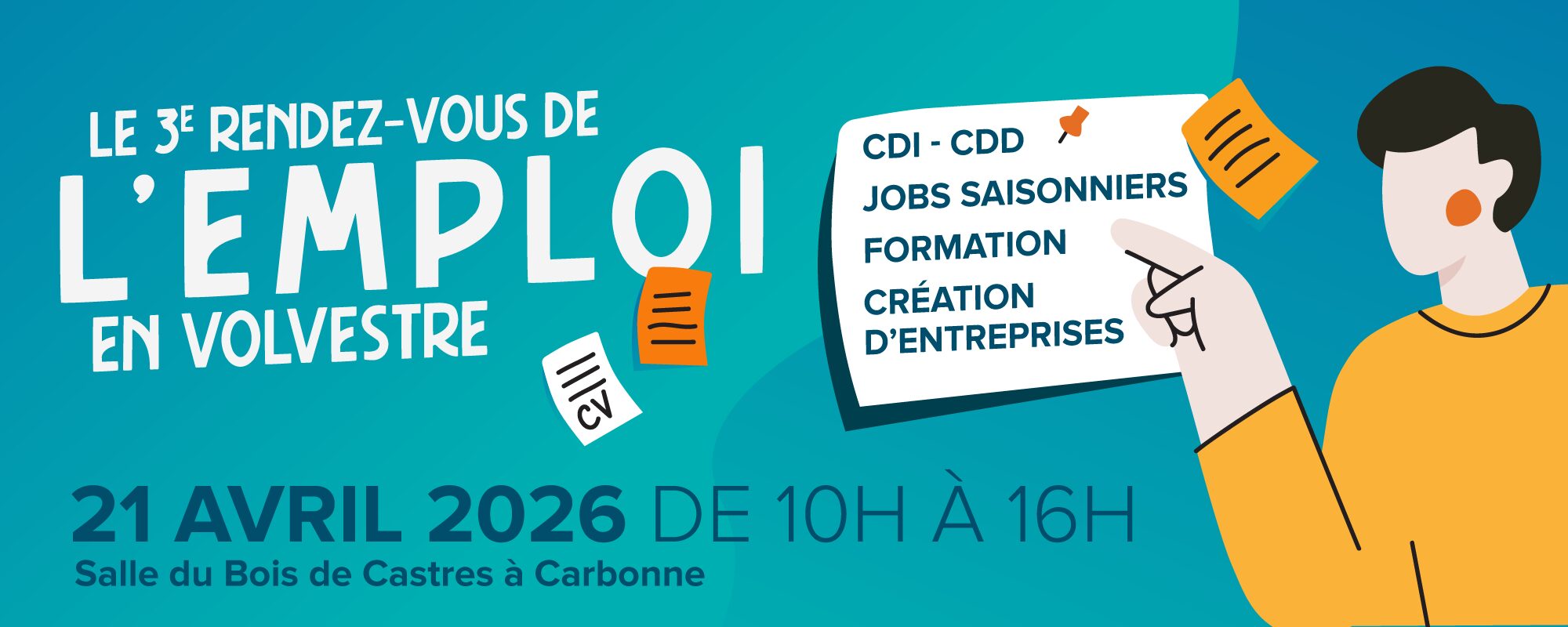 3e Rendez-vous de l’Emploi en Volvestre le mardi 21 avril