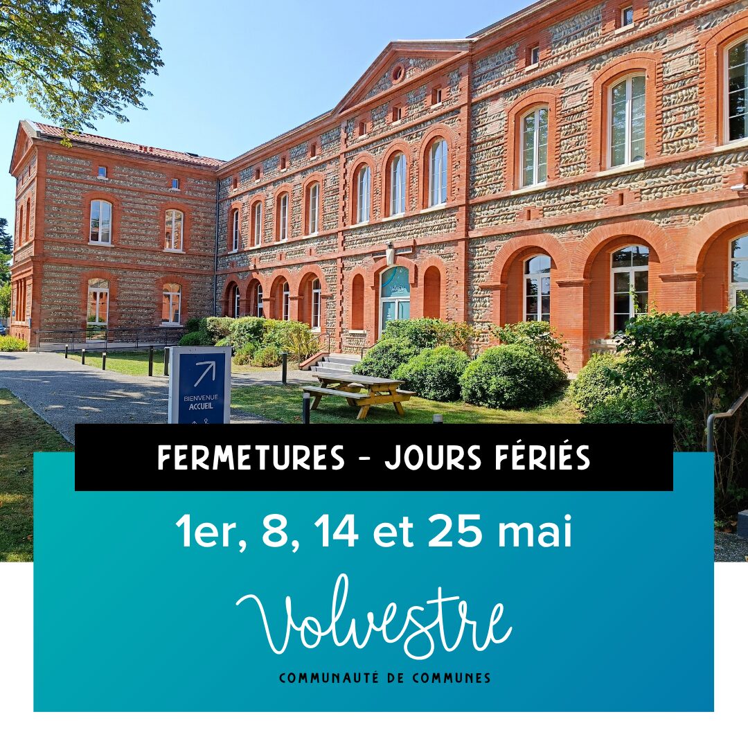 Fermetures des services – Jours fériés de mai