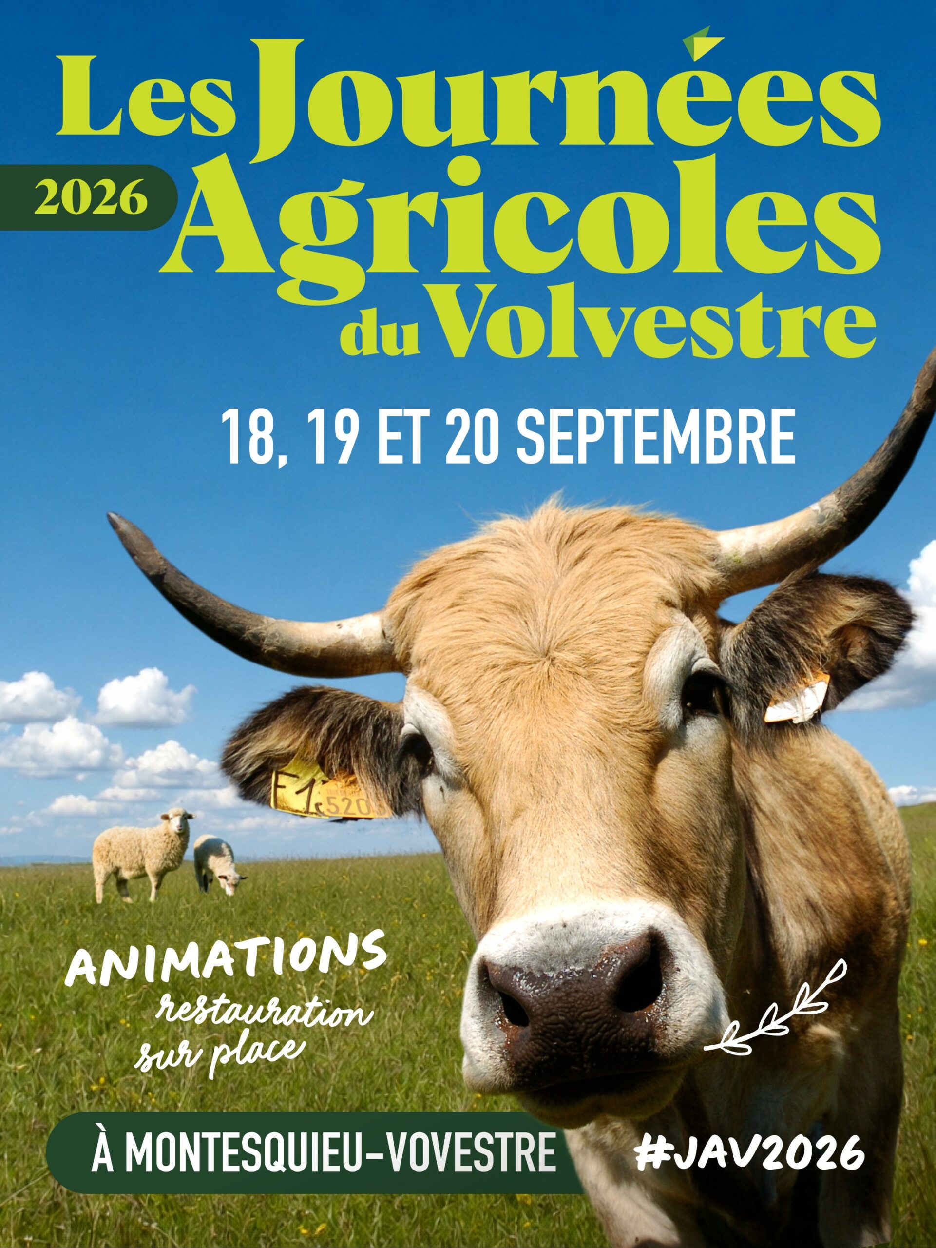 Venez aux Journées Agricoles du Volvestre 2026 les 18, 19 et 20 septembre 2026 à Montesquieu-Volvestre !