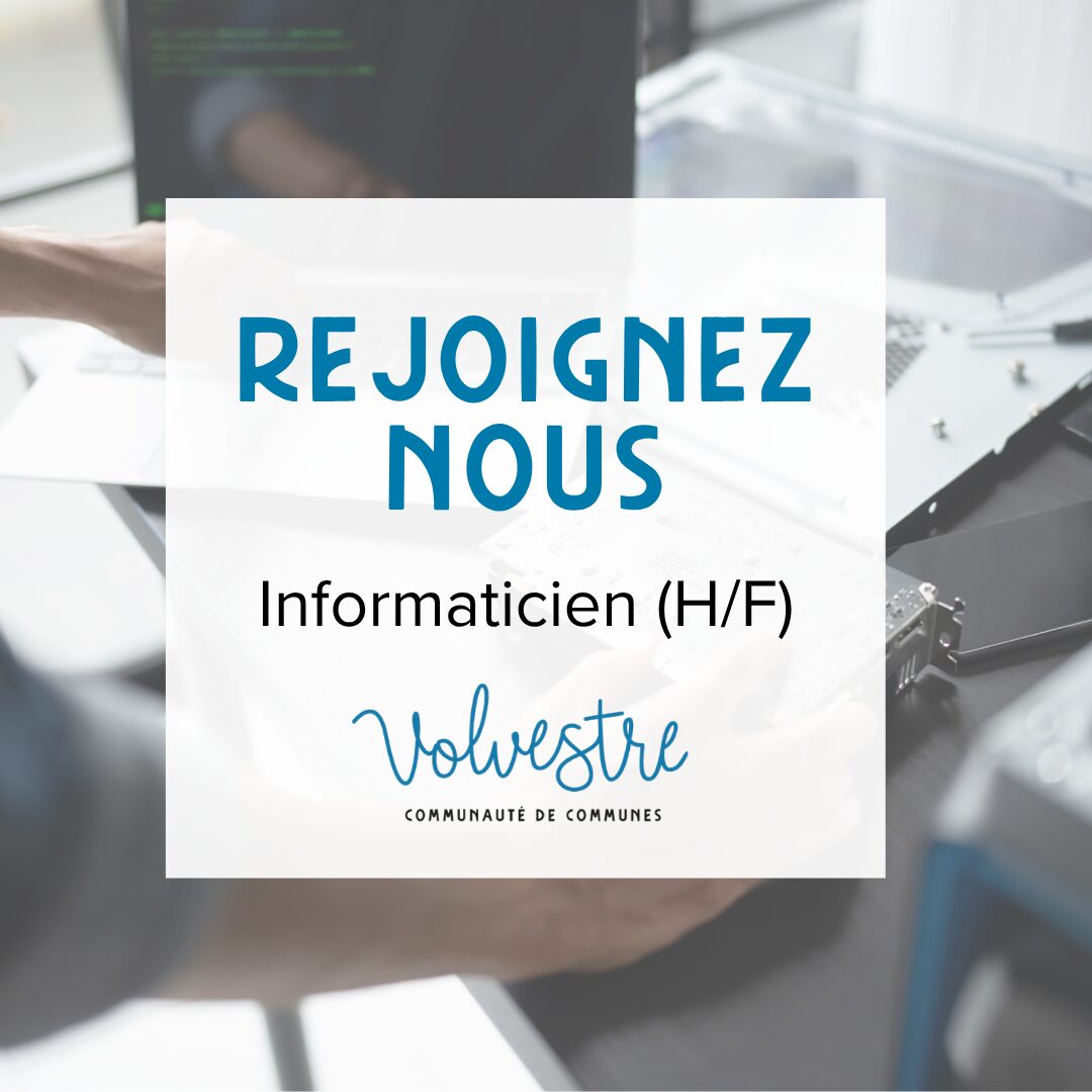 Recrutement d’un informaticien (H/F)