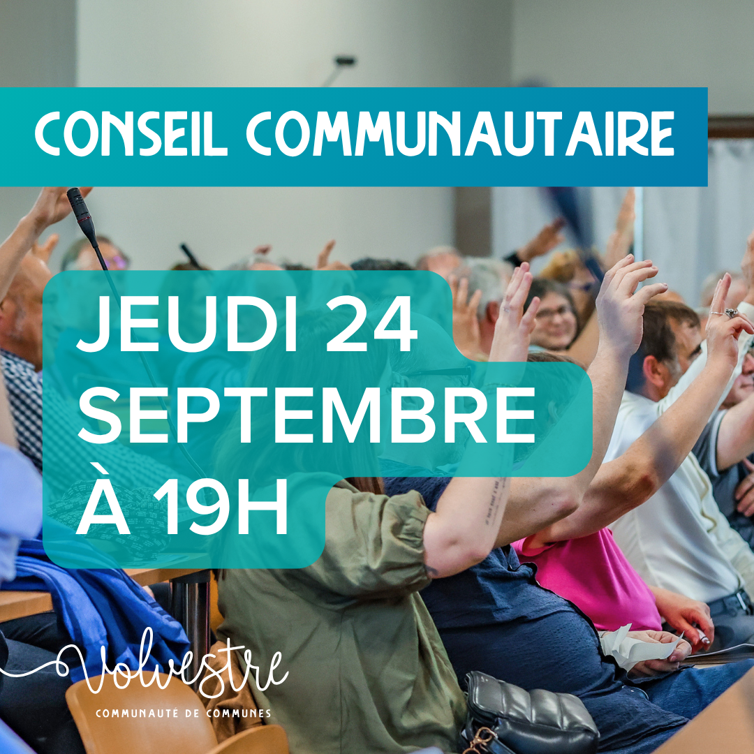 Conseil Communautaire le jeudi 24 septembre 2026